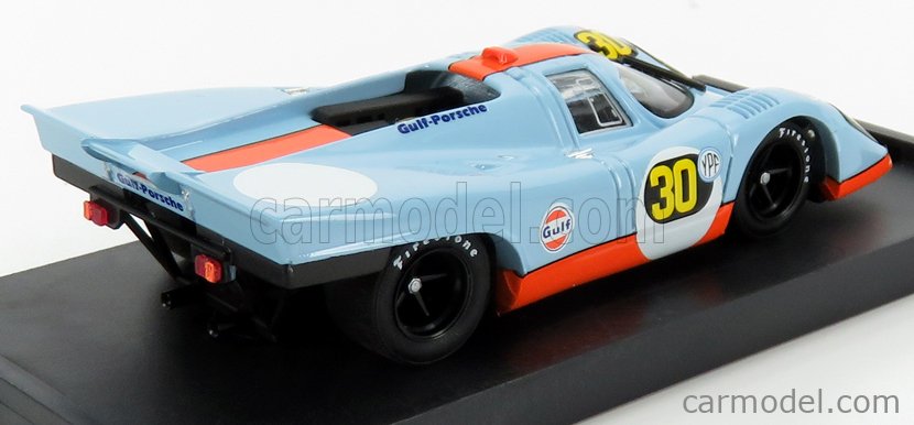 Porsche 917K Scuderia Jwa Gulf N°30 Víťaz 1000Km Buenos Aires 1971 JO Siffert - Derek Bell 1:43 Brumm svetlomodrá oranžová