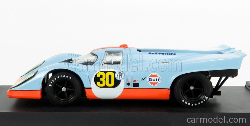 Porsche 917K Scuderia Jwa Gulf N°30 Víťaz 1000Km Buenos Aires 1971 JO Siffert - Derek Bell 1:43 Brumm svetlomodrá oranžová