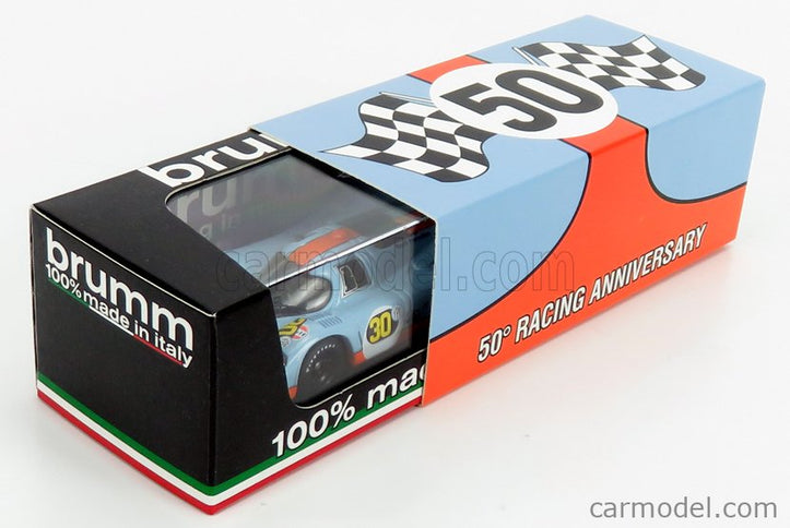 Porsche 917K Scuderia Jwa Gulf N°30 Víťaz 1000Km Buenos Aires 1971 JO Siffert - Derek Bell 1:43 Brumm svetlomodrá oranžová