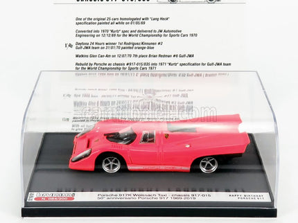 Porsche 917K 50th Anniversary 1969 - 2019 1:43 Brumm oranžová Fluo
