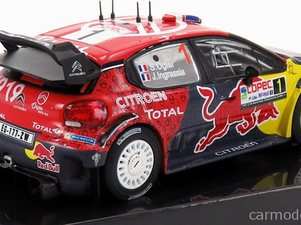 Citroen C3 WRC Team Red Bull N°1 Rally Chile 2019 S.Ogier - J.Ingrassia 1:43 IXO Models červená modrá žltá