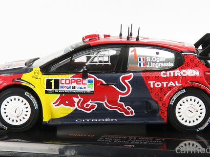 Citroen C3 WRC Team Red Bull N°1 Rally Chile 2019 S.Ogier - J.Ingrassia 1:43 IXO Models červená modrá žltá