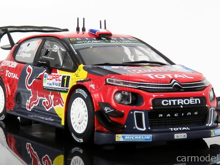 Citroen C3 WRC Team Red Bull N°1 Rally Chile 2019 S.Ogier - J.Ingrassia 1:43 IXO Models červená modrá žltá