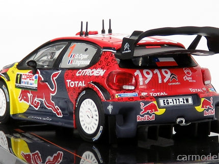 Citroen C3 WRC Team Red Bull N°1 Rally Chile 2019 S.Ogier - J.Ingrassia 1:43 IXO Models červená modrá žltá