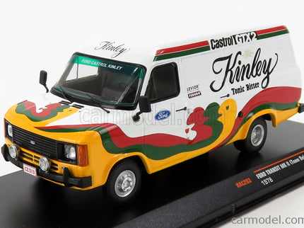 Ford Transit Mkii Van Kinley Team Belgium 1978 1:43 IXO Models biela červená zelená žltá