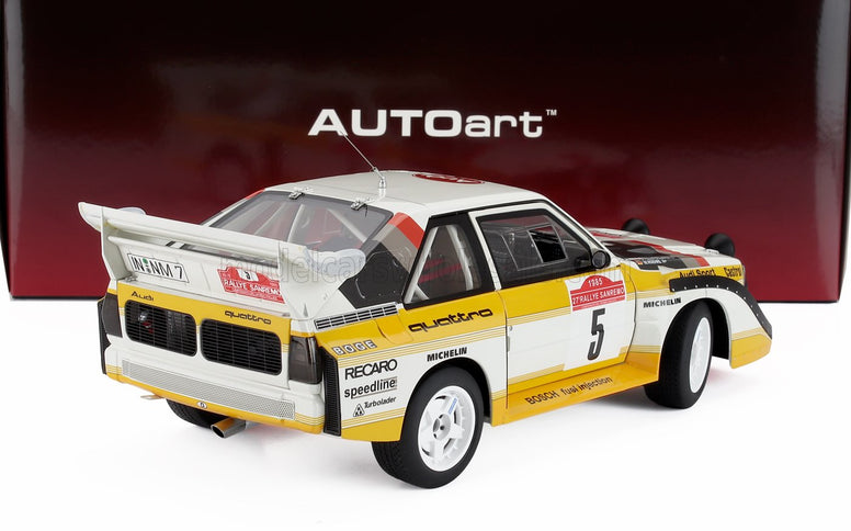 AUDI | QUATTRO SPORT E2 S1 (night version) N 5 WINNER RALLY SANREMO 1985 W.ROHRL - C.GEISTDORFER | YELLOW WHITE RED