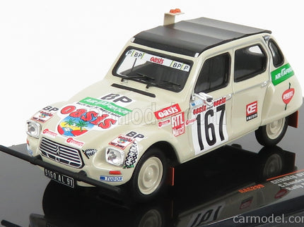 Citroen Dyane Cabriolet Closed Roof N°167 Rally Paris Dakar 1979 C.Sandron - P.Alberto 1:43 IXO Models Sand čierna