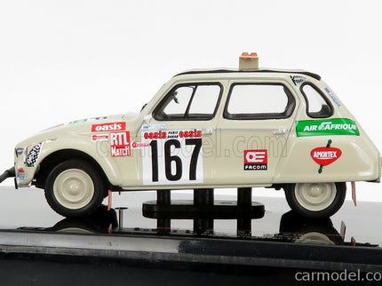 Citroen Dyane Cabriolet Closed Roof N°167 Rally Paris Dakar 1979 C.Sandron - P.Alberto 1:43 IXO Models Sand čierna