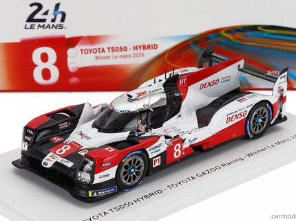 Toyota TS050 2.4L Hybrid Turbo V6 Team Toyota Gazoo Racing N°8 Víťaz 24h Le Mans 2020 S.Buemi - B.Hartley - K.Nakajima 1:43 Spark Model červená biela