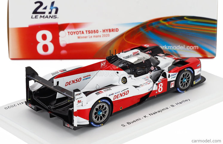 Toyota TS050 2.4L Hybrid Turbo V6 Team Toyota Gazoo Racing N°8 Víťaz 24h Le Mans 2020 S.Buemi - B.Hartley - K.Nakajima 1:43 Spark Model červená biela