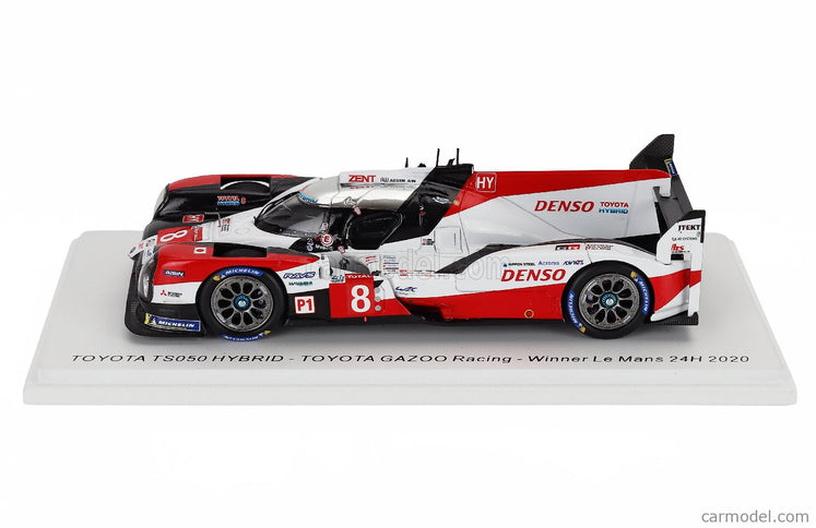 Toyota TS050 2.4L Hybrid Turbo V6 Team Toyota Gazoo Racing N°8 Víťaz 24h Le Mans 2020 S.Buemi - B.Hartley - K.Nakajima 1:43 Spark Model červená biela