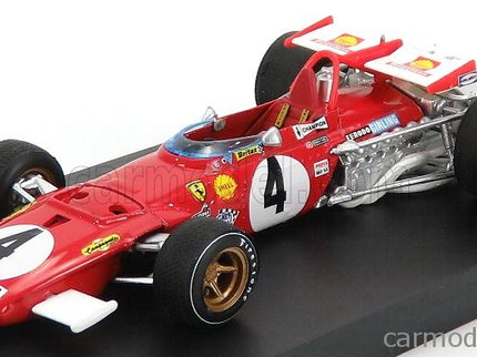 Ferrari F1 312B N°4 Víťaz Italy GP 1970 Clay Regazzoni 1:43 Brumm červená biela