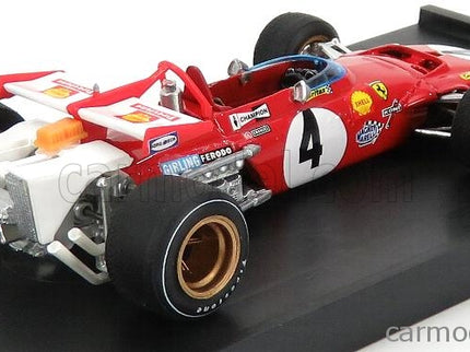 Ferrari F1 312B N°4 Víťaz Italy GP 1970 Clay Regazzoni 1:43 Brumm červená biela