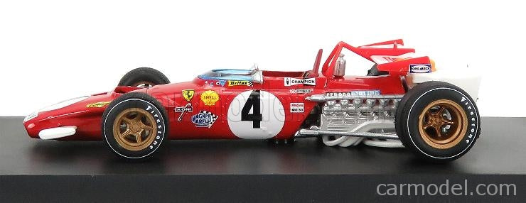 Ferrari F1 312B N°4 Víťaz Italy GP 1970 Clay Regazzoni 1:43 Brumm červená biela