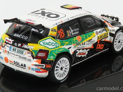 Skoda Fabia R5 EVO Team Metior Sport N°18 Rally Condroz 2019 C.De Cecco - J.Humblet 1:43 IXO Models biela čierna zelená