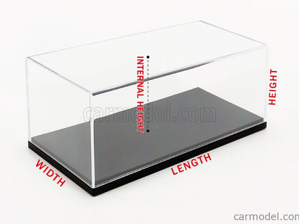 Vetrina Display Box Lungh.Lenght Cm 14 X Largh.Width Cm 7.1 X Alt.Height Cm 4.5 (altezza Interna Interior Height Cm 3.7) 1:43 Spark Model Plastic Display