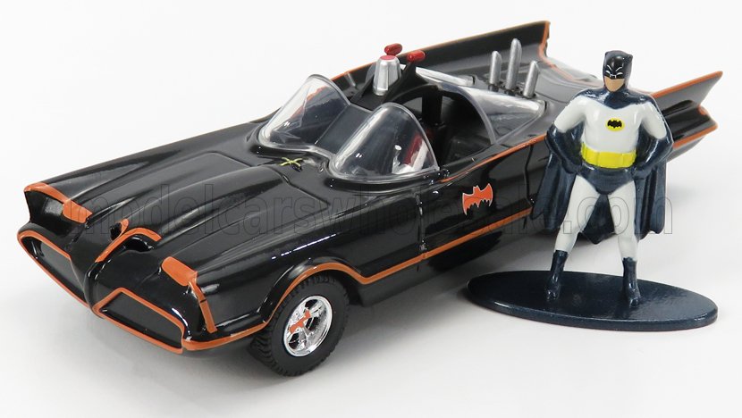 BATMAN | BATMOBILE 1966 - CLASSIC TV SERIES WITH BATMAN FIGURE | BLACK RED
