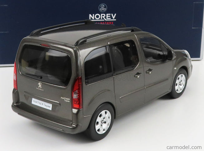 Peugeot Partner 2018 1:18 Norev Moka hnedá