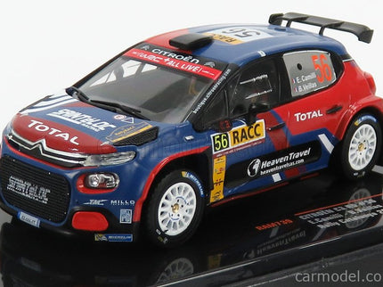 Citroen C3 R5 N°56 Rally Catalunya 2019 E.Camilli - B.Eillas 1:43 IXO Models červená modrá