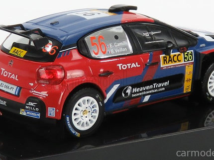 Citroen C3 R5 N°56 Rally Catalunya 2019 E.Camilli - B.Eillas 1:43 IXO Models červená modrá