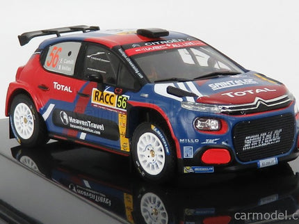 Citroen C3 R5 N°56 Rally Catalunya 2019 E.Camilli - B.Eillas 1:43 IXO Models červená modrá