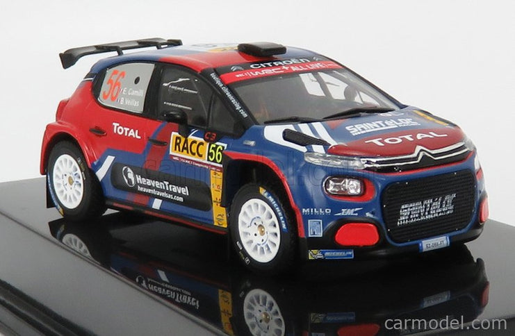 Citroen C3 R5 N°56 Rally Catalunya 2019 E.Camilli - B.Eillas 1:43 IXO Models červená modrá
