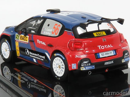 Citroen C3 R5 N°56 Rally Catalunya 2019 E.Camilli - B.Eillas 1:43 IXO Models červená modrá