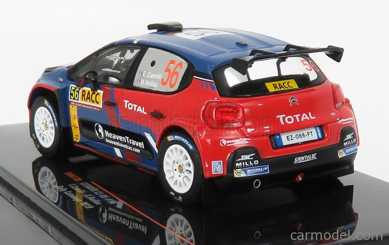 Citroen C3 R5 N°56 Rally Catalunya 2019 E.Camilli - B.Eillas 1:43 IXO Models červená modrá