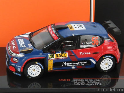 Citroen C3 R5 N°56 Rally Catalunya 2019 E.Camilli - B.Eillas 1:43 IXO Models červená modrá