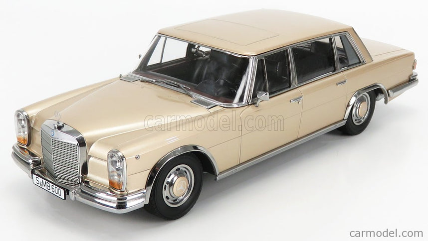 Mercedes Benz S-Class 600 Pullman (W100) 1963 1:18 KK Scale zlatá metalická
