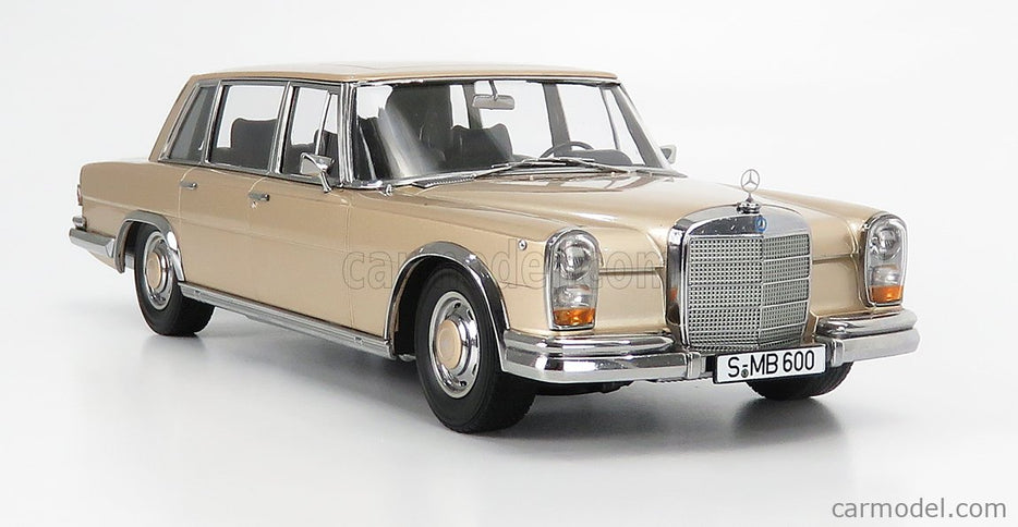 Mercedes Benz S-Class 600 Pullman (W100) 1963 1:18 KK Scale zlatá metalická