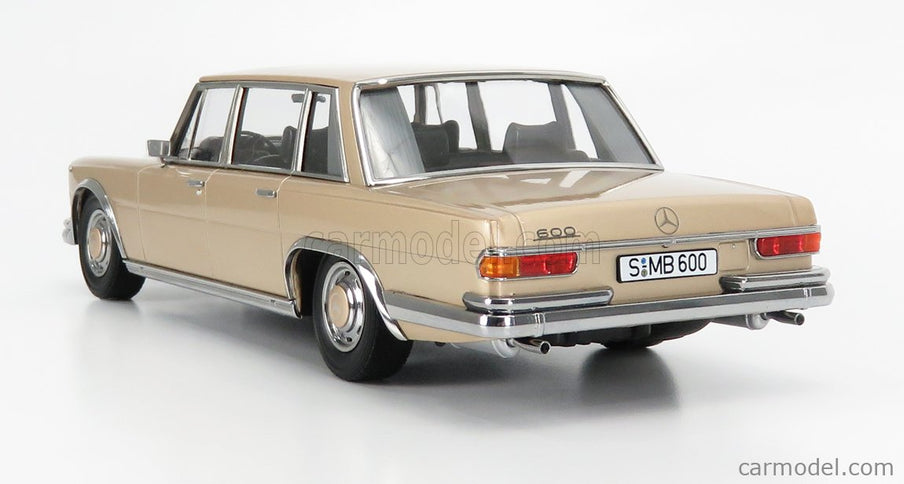 Mercedes Benz S-Class 600 Pullman (W100) 1963 1:18 KK Scale zlatá metalická