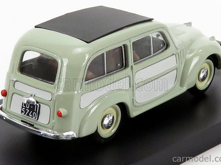 Fiat 500C Belvedere Chiusa 1951 1:43 Brumm Very svetlozelená sivá