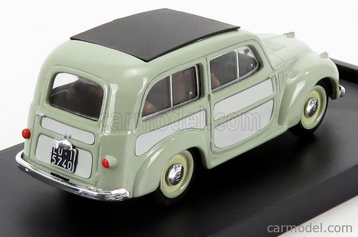 Fiat 500C Belvedere Chiusa 1951 1:43 Brumm Very svetlozelená sivá