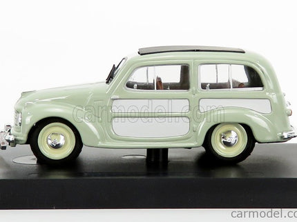Fiat 500C Belvedere Chiusa 1951 1:43 Brumm Very svetlozelená sivá