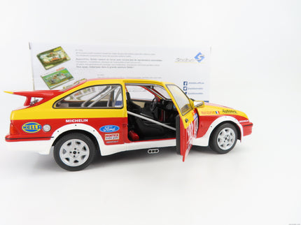 Ford Sierra RS Cosworth N°11 Rally Tour De Corse 1987 D.Auriol - B.Occelli 1:18 Solido červená žltá