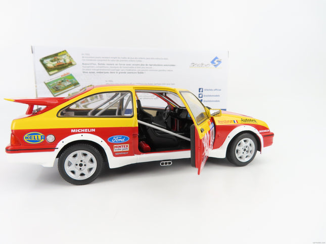 Ford Sierra RS Cosworth N°11 Rally Tour De Corse 1987 D.Auriol - B.Occelli 1:18 Solido červená žltá