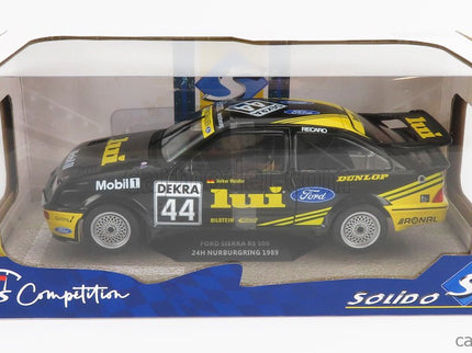 Ford Sierra RS500 Cosworth N°44 24h Nurburgring 1989 V.Weidler 1:18 Solido čierna žltá