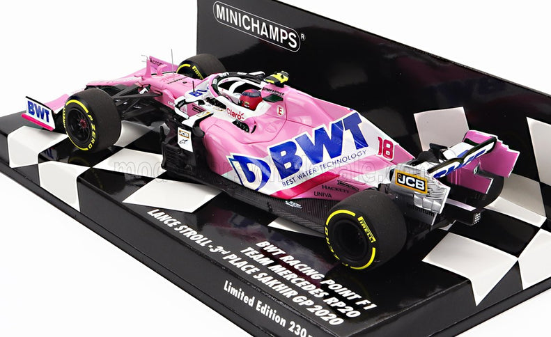 MERCEDES BWT | F1  RP20 TEAM SPORTPESA RACING POINT N 18 3rd SAKHIR GP 2020 L.STROLL | PINK MATT BLUE