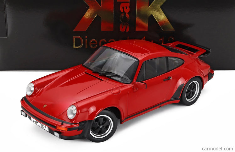 Porsche 911 930 3.0L Turbo Coupe 1976 1:18 KK Scale červená