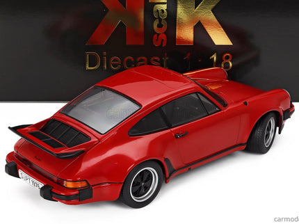 Porsche 911 930 3.0L Turbo Coupe 1976 1:18 KK Scale červená