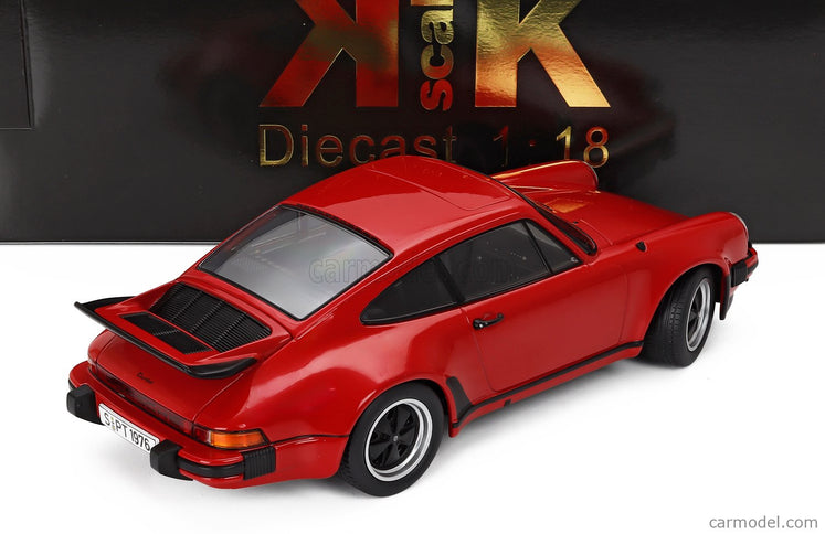 Porsche 911 930 3.0L Turbo Coupe 1976 1:18 KK Scale červená