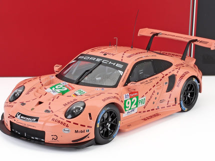 PORSCHE | 911 991 RSR TEAM PORSCHE GT N 92 WINNER LMGTE PRO PINK PIG TRIBUTE 24h LE MANS 2018 MICHEAL CHRISTENSEN - KEVIN ESTRE - LAURENS VANTHOOR | PINK