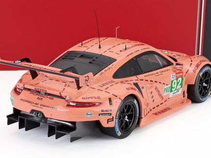 PORSCHE | 911 991 RSR TEAM PORSCHE GT N 92 WINNER LMGTE PRO PINK PIG TRIBUTE 24h LE MANS 2018 MICHEAL CHRISTENSEN - KEVIN ESTRE - LAURENS VANTHOOR | PINK