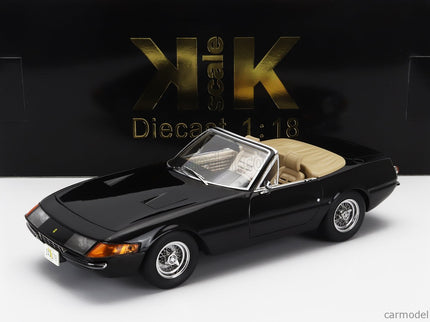 Ferrari 365 GTS Daytona Spider 1-SERIES Open USA Version 1969 1:18 KK Scale čierna