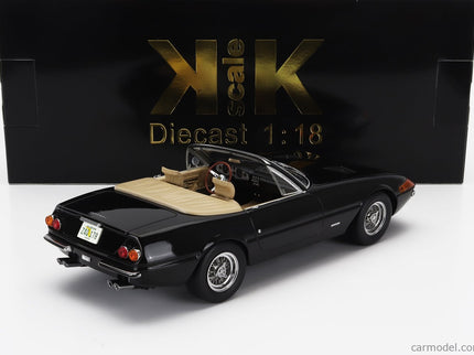 Ferrari 365 GTS Daytona Spider 1-SERIES Open USA Version 1969 1:18 KK Scale čierna