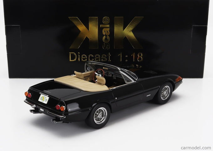 Ferrari 365 GTS Daytona Spider 1-SERIES Open USA Version 1969 1:18 KK Scale čierna