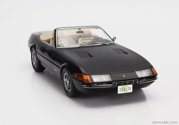 Ferrari 365 GTS Daytona Spider 1-SERIES Open USA Version 1969 1:18 KK Scale čierna