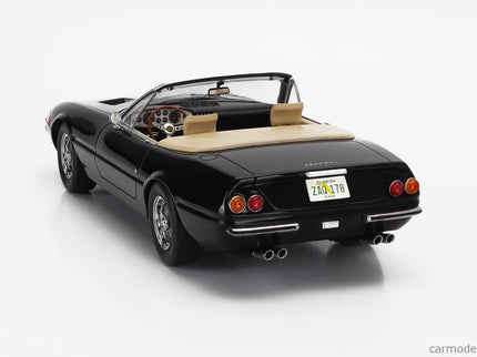 Ferrari 365 GTS Daytona Spider 1-SERIES Open USA Version 1969 1:18 KK Scale čierna