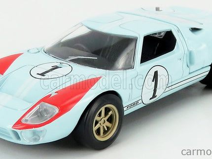 Ford GT40 Mkii 7.0L V8 Team Shelby American Inc. N°1 2. Miesto (but Really Víťaz) 24h Le Mans 1966 Ken Miles - Denny Hulme 1:43 Norev svetlomodrá